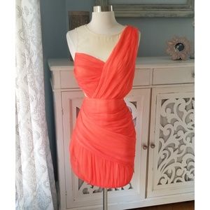 BCBGeneration Orange Mini Dress Size 8